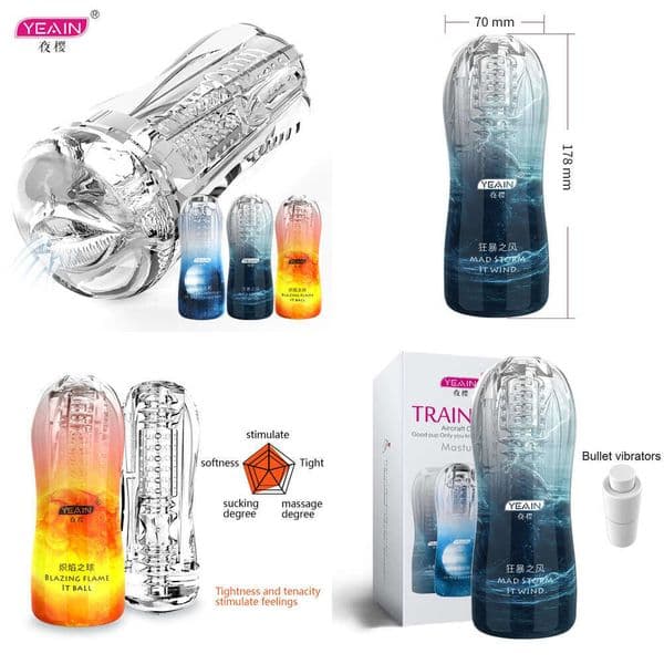 United States Masturbators YEAIN Flesh Vibrating Light Massager Vagina Real Pussy Sex Masturbation Adult Toys Male Masturbator Cup For Men Silicone Product cstamp