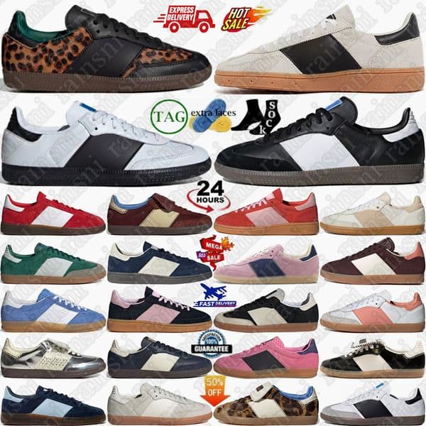 Sandals Handball Indoor Pony Tonal Bad Bunny Sneakers Shoes Preloved Red Leopard Womens Mens Cow Print Bliss Pink Purple White Aluminum Core Black Navy Gum Navy Earth