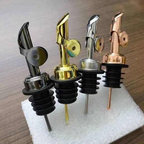 Bestseller 304 Stainless Steel Olive Oil Stopper Cap Dispenser Spout Sauce Vinegar Auto Open Pourer Nozzle Wine Liquor Bottle Plug ddmytues