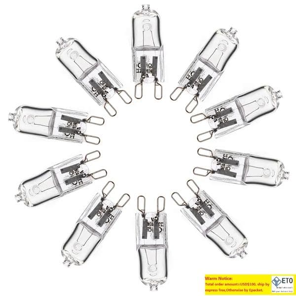 2pcs Oven Light Bulb G9 High Temperature Bulbs Steamer Lights Lighting Lamp 110v-220v 40w 500 Degrees D2.0 LL