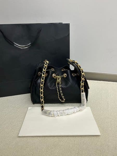 Designer Bag 25 Mini Handbags for Women Shoulder Bags Real Caviar Leather Black Purse Luxury Hobo Bag