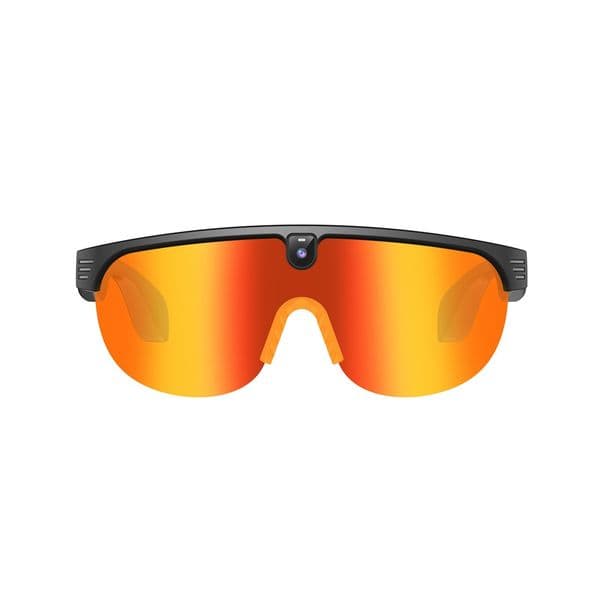Smart Cycling Glasses with Camera for Men Women Bluetooth Music Support Photos/Videos/Voice Recording Built-in ChatGPT Voice Assistant control ai sunglasses