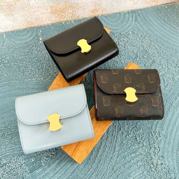 Luxury triomphes cardholder Designer wallet bag Womens Card Holders mens handbag classic Canvas calfskin Leather Key Wallets Coin Purses Purse id card Clutch Bags