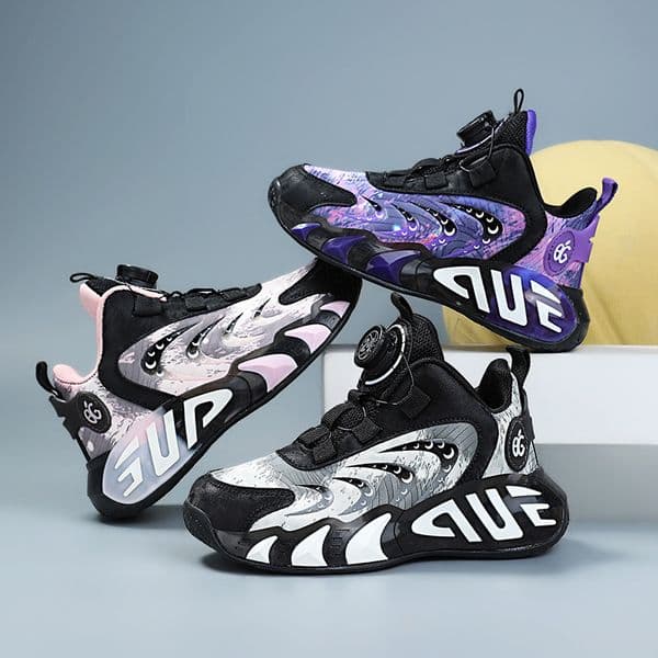 kids basketball shoes Children Shoes Boy Sneaker Flexible Trainer School Running Boy Sports Shoes Anti Slip Tennis Sneaker for Kids