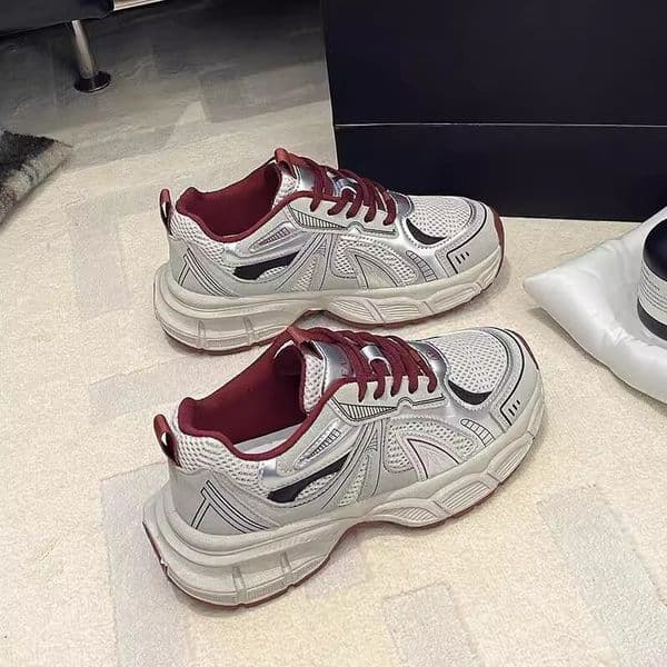 Ddmysports Mesh Breathable Super Popular Dad For Women Spring New Thick Soled Sneakers Ultra Light Sole Casual Versatile Shoes Outdoor Shoes