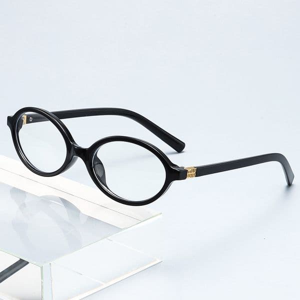 New Nerd Tortoiseshell Retro Blue Light Blocking Korean Ins Oval Versatile Prescription Glasses Frame Wholesale