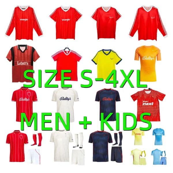 XXXL 4XL 25 26 Nottinghams Soccer Jersey GRABBAN Johnson 94 95 Retro 2025 2026 Men kids Forests Awoniyi AMEOBI MIGHTEN KROVINOVIC GIBBS-WHITE LINGARD Football Shirt