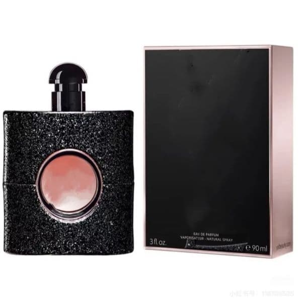 5A Black Opium Perfume 90ml four-piece set, perfume in Red Sparkle, Women's Perfume, Long-lasting Scent, Ladies, Girls, Women's Perfume Spray, Colognefast ship
