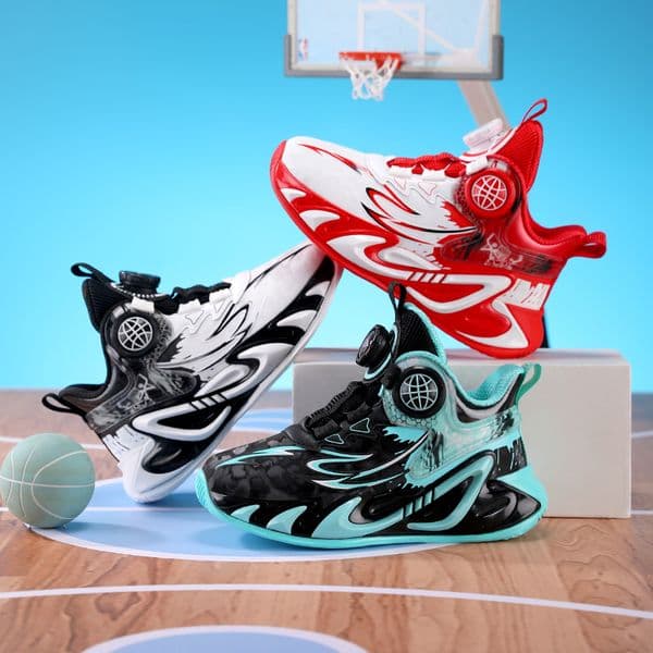 Kids Basketball Shoes Children Tennis for Big Boys Breathable Mesh Sneakers Sports and Running Casual Kids Shoes for Girl
