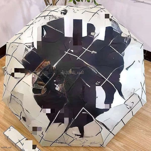 The designer umbrella has automatic folding, opening, and closing functions, and is a transparent vinyl sunshade with B5 ultraviolet protection function