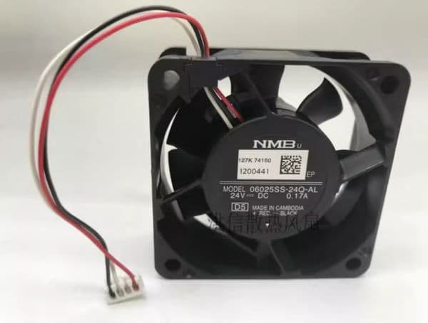 Original NMB 06025SS-24Q-AL DC24V 0.17A 6CM 6025 Three-Wire Inverter Fan