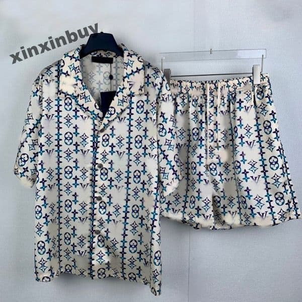 xinxinbuy Men designer Tee t shirt 2026 1854 letter printing paris Letter embroidery silk sets suit short sleeve women white Purple black red S-2XL