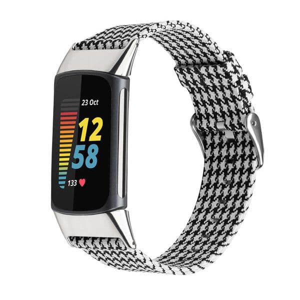Fitbit Sports Watch Band Charge 5 Nylon Canvas New Smart Bracelet