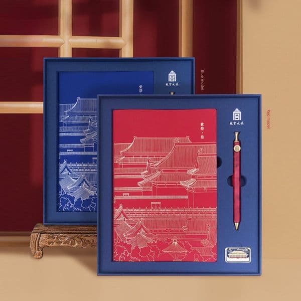 Bestseller Cultural Creative Purple Day and Night Double-Sided Notebook Gel Pen Bookmark Gift Box Stationery ddmySat