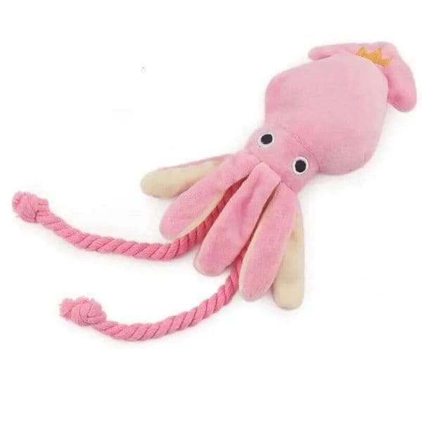 Squid Puppy Chew For Lovely Pink Teeth Cleaning Pet Octopus Plush Toys Supplies BB Small Cute Rope Toy Dog Squeak 26H0122
