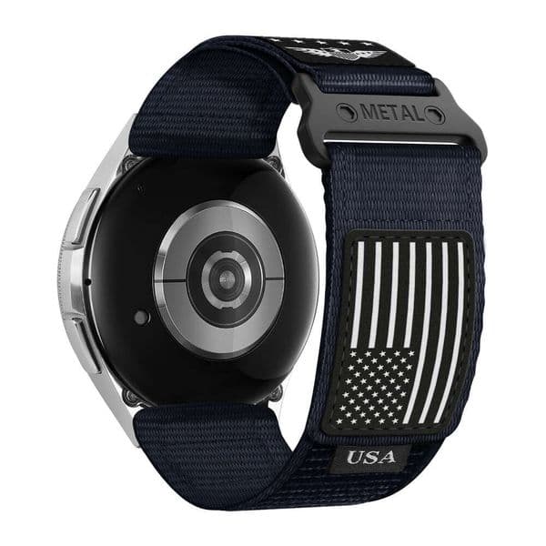 Samsung Watch 4/5/6/7/Pro/2022 Modified Two-Section Fine Woven Wild Trail Nylon Strap 20mm