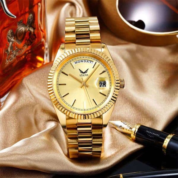 Fashion Business Casual Calendar Clock Male Watches Wrist With Custom Logo Design Automatic Watch Men