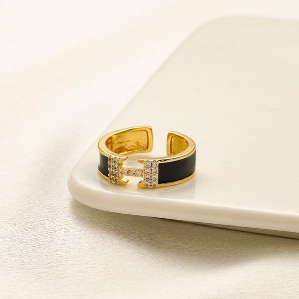 Letter Band Rings for Womens Jewelry Fashion Luxury Engagement Ring Designer Ring Diamond Ring