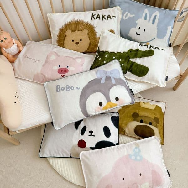 Product Pure Cotton 100 Gauze Soft Cartoon Children's Baby All-Cotton Small Pillowcase Pillow Cover Single Piece