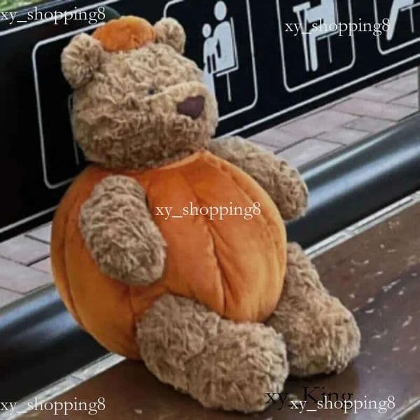 2026 Movies & TV Plush toy jc Halloween 36cm Barcelona Bear Pumpkin Little Doll Comfort Toy