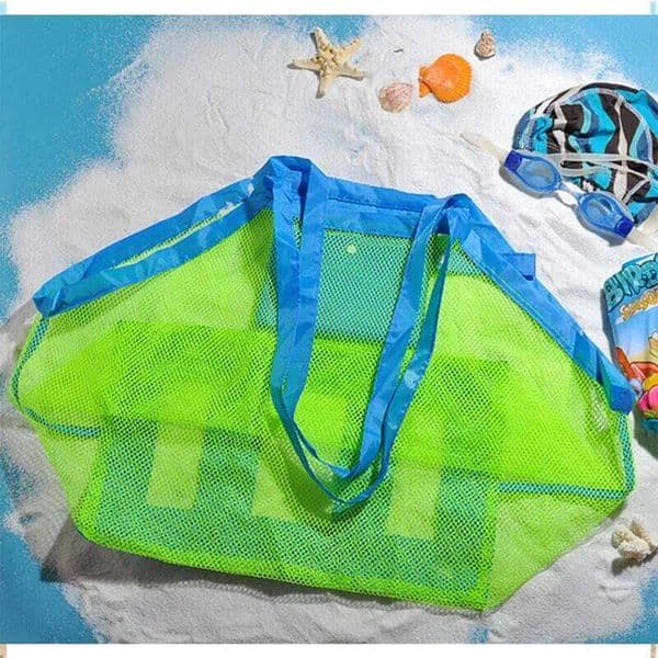 Summer Hollow Shoulder For Mesh Totes Woven Beach Bag Large Capacity Travel Handbags Seaside Toy Storage