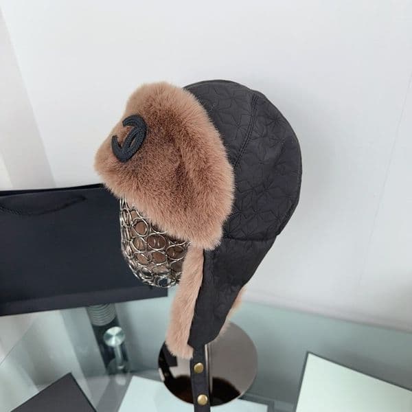 Luxury Trapper Hats Womens Hat Mens Hat Winter Lined Thickened Warm Hat Designer Ear Muffs Hat Hat Winter Warm Hat