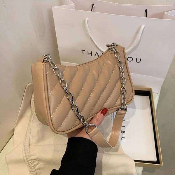Fashion Embroidery Shoulder For Daily Used, Casual Women Bags Pu Leather Designer Handbags And Purses Lady Underarm Bag