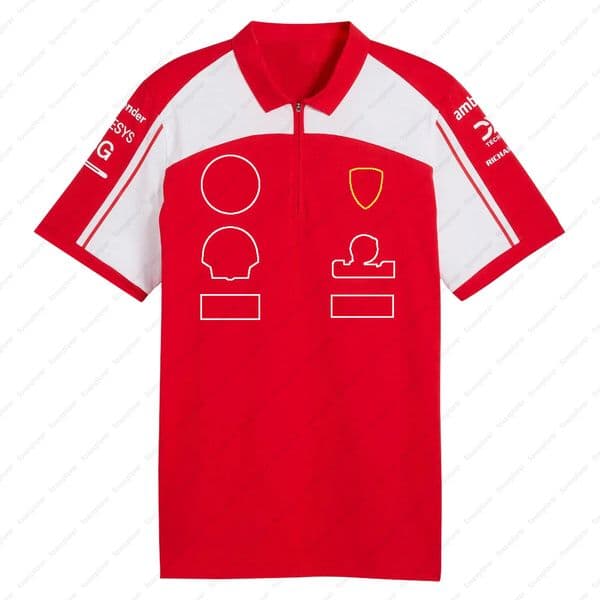 F1 2026 Team Replica Polo Shirt Formula 1 Driver Racing Lapel Short Sleeves Jersey Motorsport Fans Unisex Quick Drying T-shirt