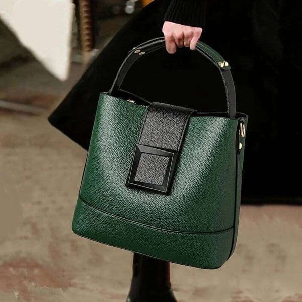 Elegant Solid Color Tote Bag Adjustable Shoulder Strap Women'S Multi-Functional Crossbody Handbag, Lightweight with Zipper