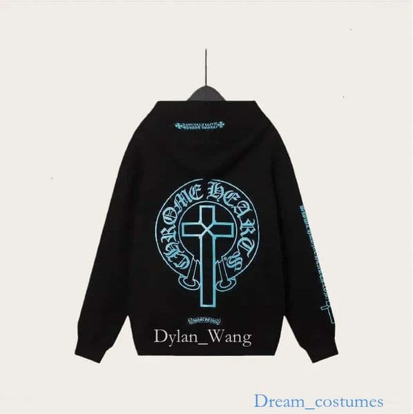 Chrome Mens Hoodies Designer Hoodie Long Sleeved T-shirt Pullover Sanskrit Printed Hooded Sweatshirts Cardigan Men Women Street Casual Zip Up Jackets 2f 07