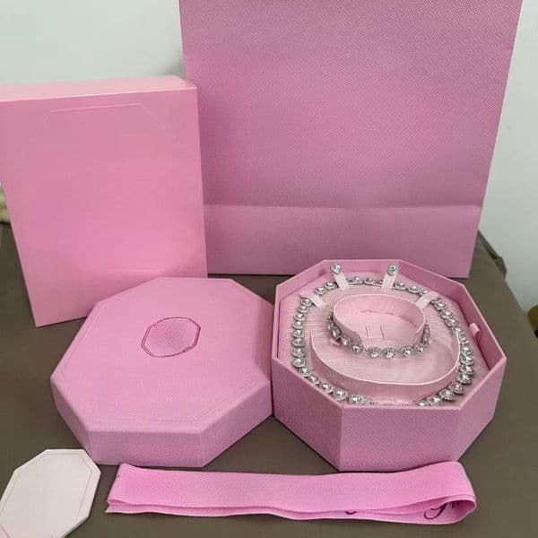 Luxury austria crystal love heart Y designer tassel necklace for women woman pearl chain sweet hearts choker necklaces jewelry with pink retail gift box bag