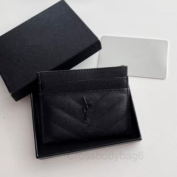 Top Luxury Designer Caviar Ca Holder Leather Purse Fashion Y Womens Purses Mens Key Ring Credit Cas Wallet Bag Travel Documents Passport Holders with box