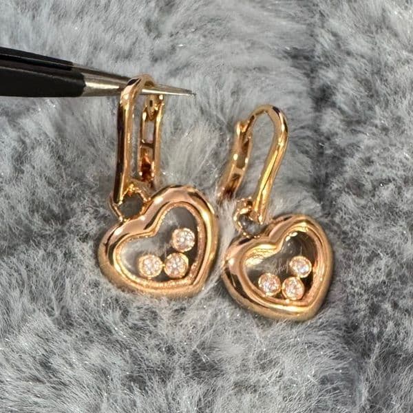 ADITA designer earring never fade gold plated 18K earrings with crystals premium gift for girlfriend With box anniversary gift classic style jewelry 007