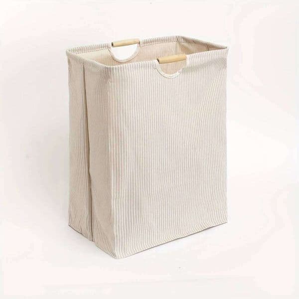 1pc Large Dual-handle Hamper, Dirty Clothes Hamper For Bedroom, Bathroom, Waterproof, Freestanding, Tall Laundry Basket 26H0126