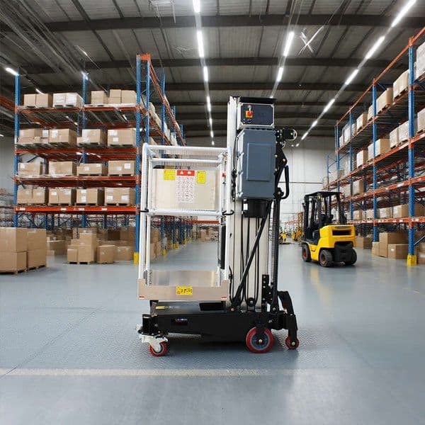 Single Person Aluminum Lift 10.4m Platform Height Electric Hydraulic Man Lift for Church High Ceiling Repair Stable Vertical Elevation Tool