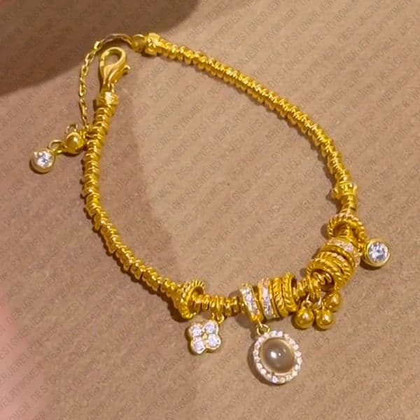 Designer Bracelet for Women Chinese Style Gold Bracelets Floral Bangle Glass Bangles Luxury Jewlery Designer for Women