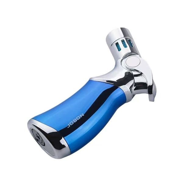 JOBON Four Straight Jet Tabletop Torch Lighter For Cigar, Moxibustion, Incense & Barbecue, Gift Box Included