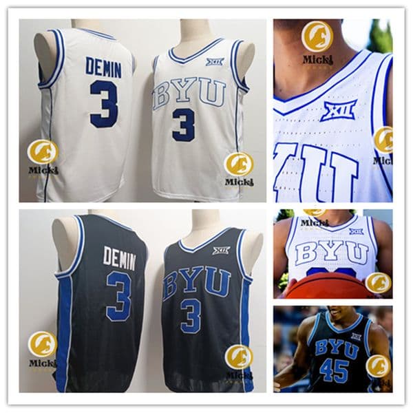 Mens #3 Egor Demin XII Basketball Jersey Stitched Jerseys S-3XL