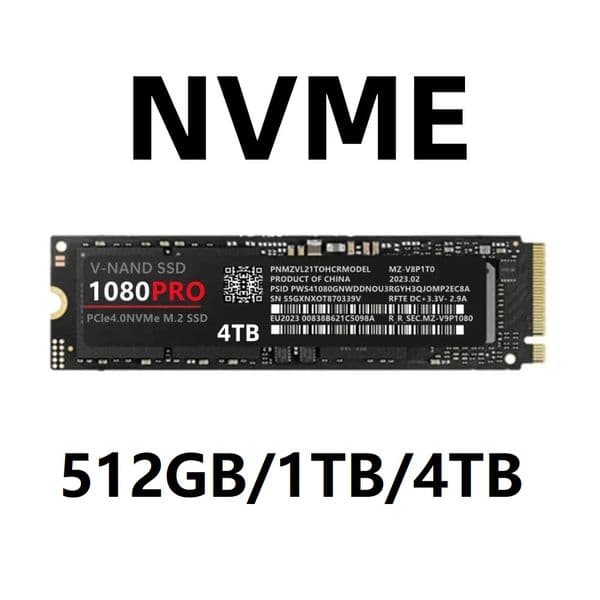 Original Solid State Drive 1080PRO 4TB 1TB 500G SSD M2 2280 PCIe 4.0 NVME SSD M.2 2280 NVMe PCIe Gen3x4 Hard Disk Drive for PC Laptop Blazing-Fast Read/Write Speeds
