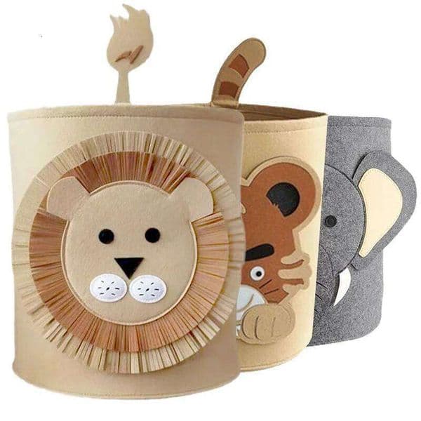 Cotton Animal Kids Toys Clothes Shoes Organizer Sundries Folding Storage Box Cabinet Home Kwaii Basket Container 26H0126