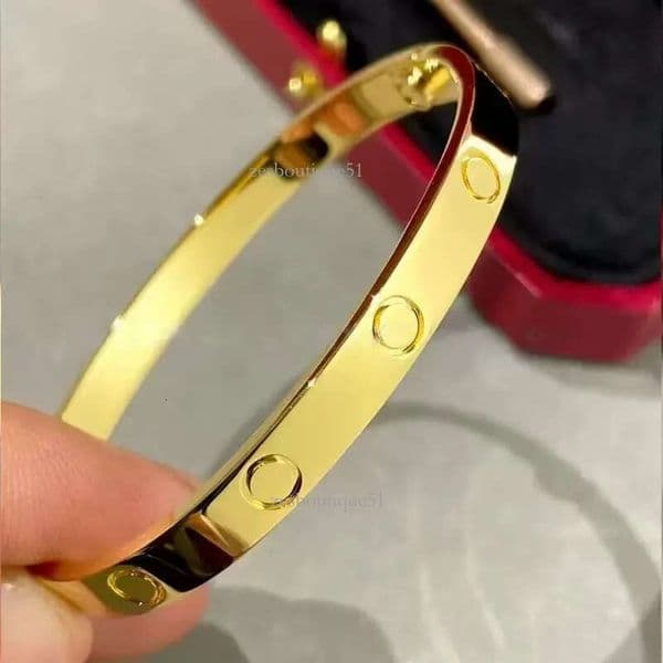 Classic Designer Bracelet For Women Men Love Braclet Bangle Luxury Stainless Steel Fading Not Allergic Silver Carter Carts Bracelets A02 Cf2
