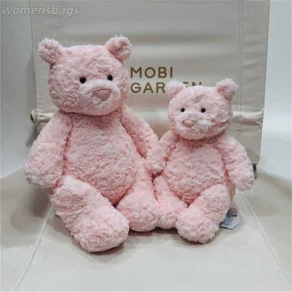 2026 of Pink Bear Animal Plush Toy Barcelona Bear Stuffed Animal Doll for Girls Sleeping Cute Gift Domestic jellyscat Plush Online 50% off sale