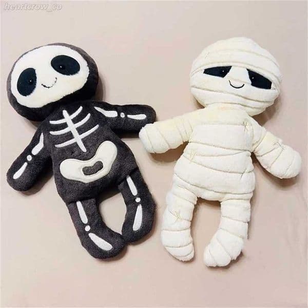 2026 Halloween Mummy Skull Bob Plush Doll Gift 50% off sale