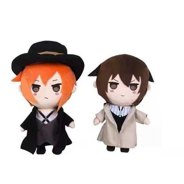 Plush Double Dazai Osamu Nakahara Chuuya Toy Doll Stuffed Animal 70% off Clearance Sale