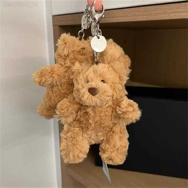 2026 Barcelona Bear Pendant Bag Charm Keychain Plush Toy Cute Gift Pendant 50% off sale