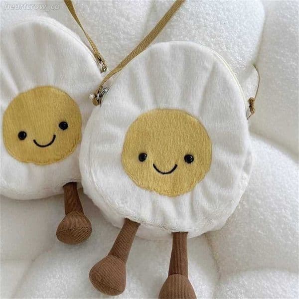 2026 UK Same Style Jellyscat High Version Boiled Egg Crossbody Bag Shoulder Bag Backpack Egg Bag Cute Fun 50% off sale