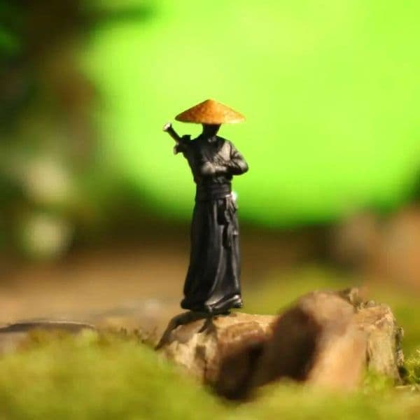 Bestseller 3D Painting Art Design Jianghu Man Shape Ancient Chivalrous Flower Pot Ornament Rockery Landscape Bonsai Furnishing ZD267 ddmytues