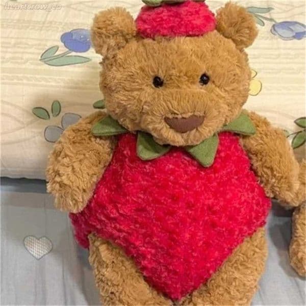2026 Strawberry Barcelona Bear Plush Toy Doll Cute Gift 50% off sale