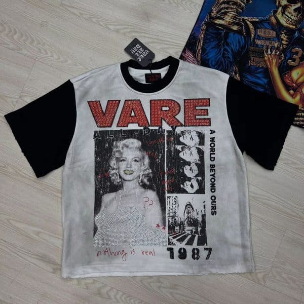 Crop Tee for Men and Women Crew Neck Short Sleeve Summer Tshirts Shinning Diamond Oversized T-shirt
