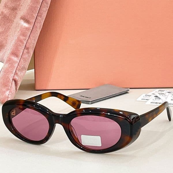 MUB12S Women Reverie Sunglasses Womens Y2K Party Glasses UV400 Protective Womens Designer Sunglasses Ms Elliptical Acetate Glasses
